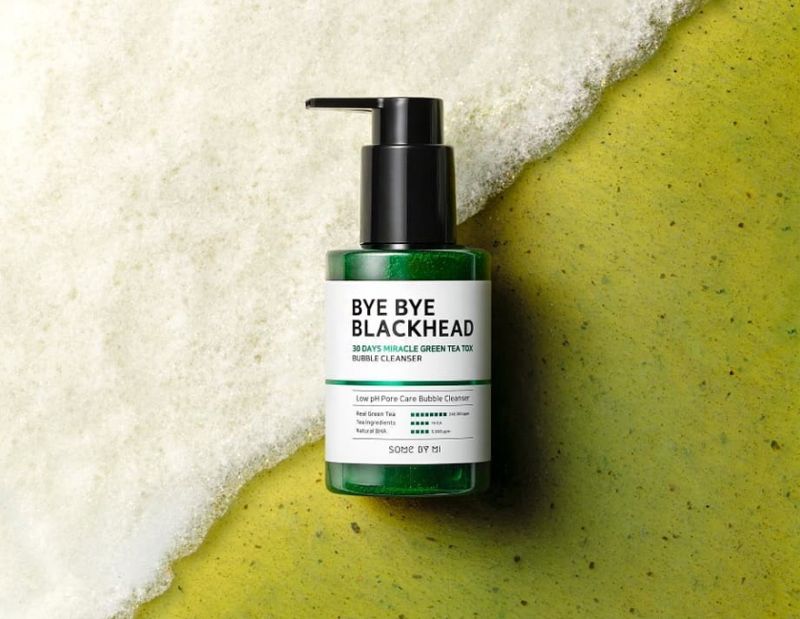 SOME BY MI Bye Bye Blackhead 30 Days Miracle Green TeaTox Bubble Cleanser Маска-пінка від чорних цяток, 120 г