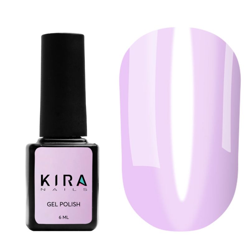 Kira Nails Vitrage gel varnish No. V24 (lavender, stained glass), 6 ml