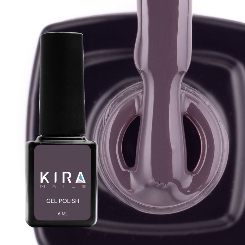 Kira Nails gel varnish No. 067 (dark purple, enamel), 6 ml