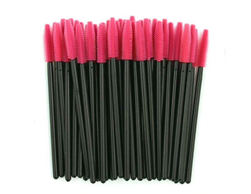 silicone - 50 pcs - bright pink