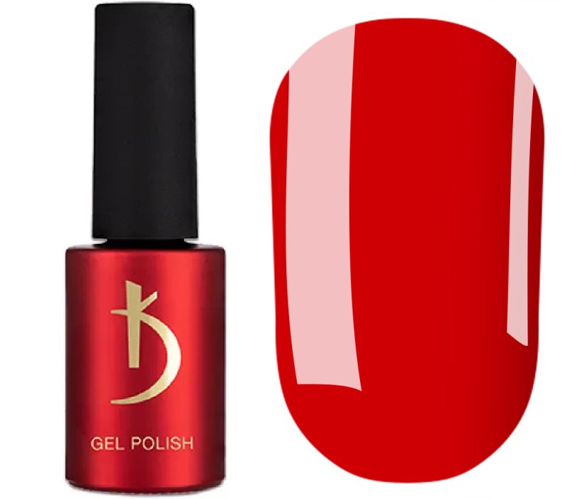 Gel polish Kodi Professional No. R 020 (classic red, enamel), 7 ml