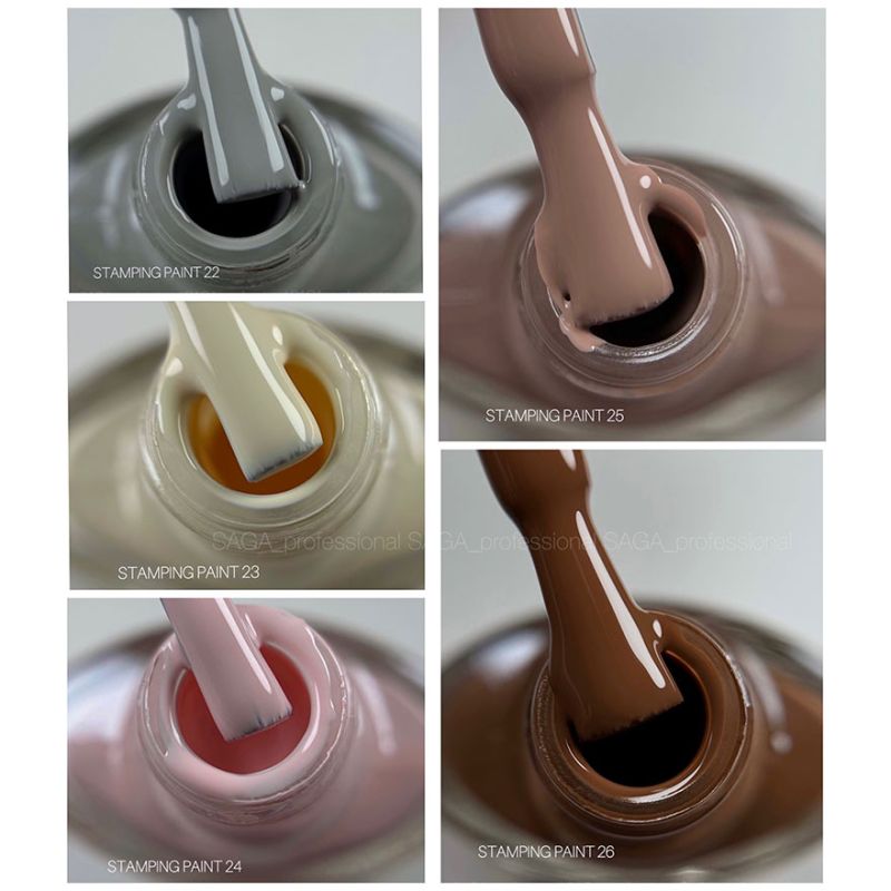 SAGA professional farba varnish for stamping 25 nude, 8 ml