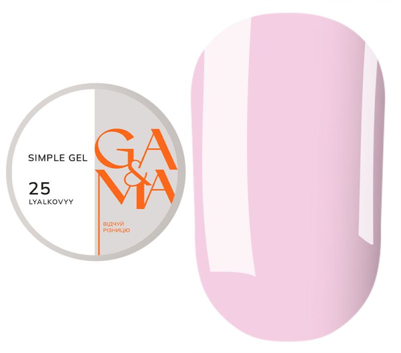 GA&MA Simple gel 025 Lyalkovyy, 30 ml
