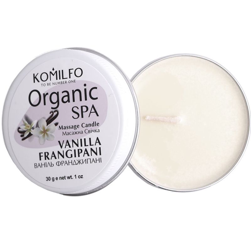 Komilfo Massage Candle - Vanilla Frangipani, 30 g