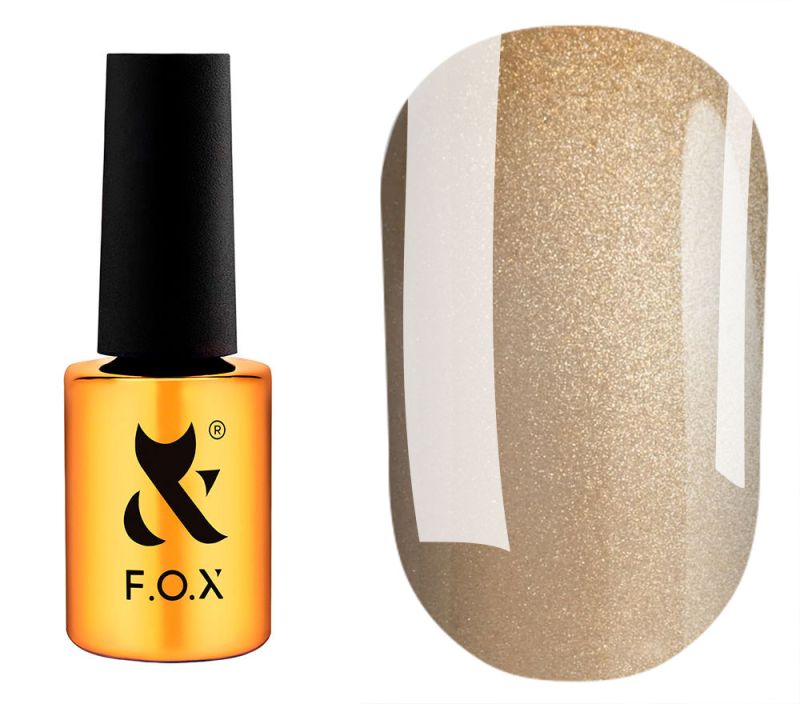 FOX gel varnish No. 408 (dark brown, enamel), 6 ml