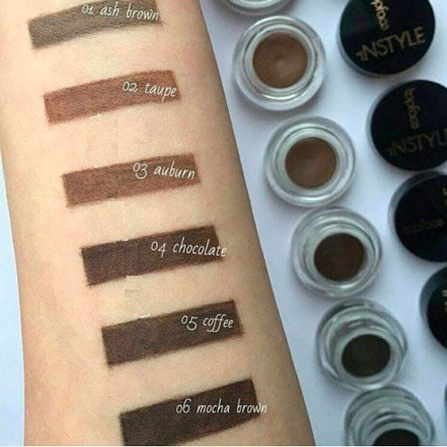 Eyebrow gel "Instyle Eyebrow Gel" TopFace PT551, No. 004 Chocolate