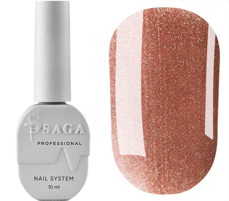 SAGA professional Гель лак Amber cat 04, 10 мл