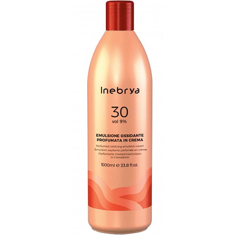 Inebrya Парфюмерная окислительная эмульсия Inebrya Color 30 Vol Oxidizing Perfumed Emulsion Cream, 9%, 1000 мл