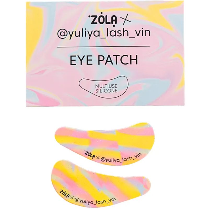 ZOLA x Yuliya Lash Vin Multifunctional silicone patches Yellow-pink-blue Streaks