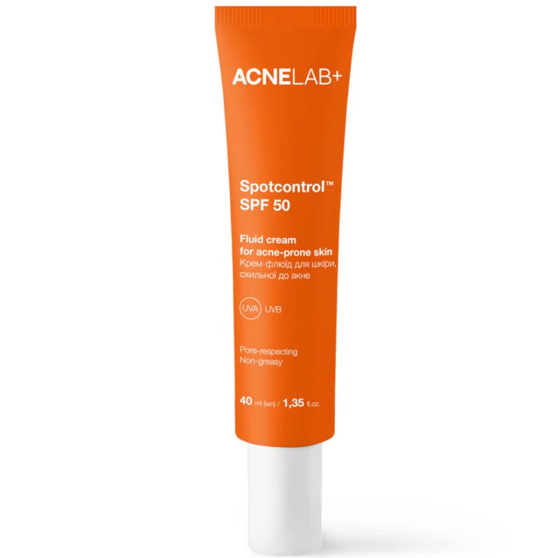 ACNELAB+ Крем-флюїд для шкіри, схильної до акне Spotcontrol SPF 50 Fluid cream for acne-prone skin, 40 мл