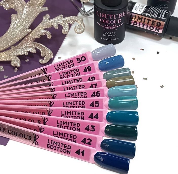 Гель-лак Couture Colour LE 44 (аквамарин, эмаль), 9 мл