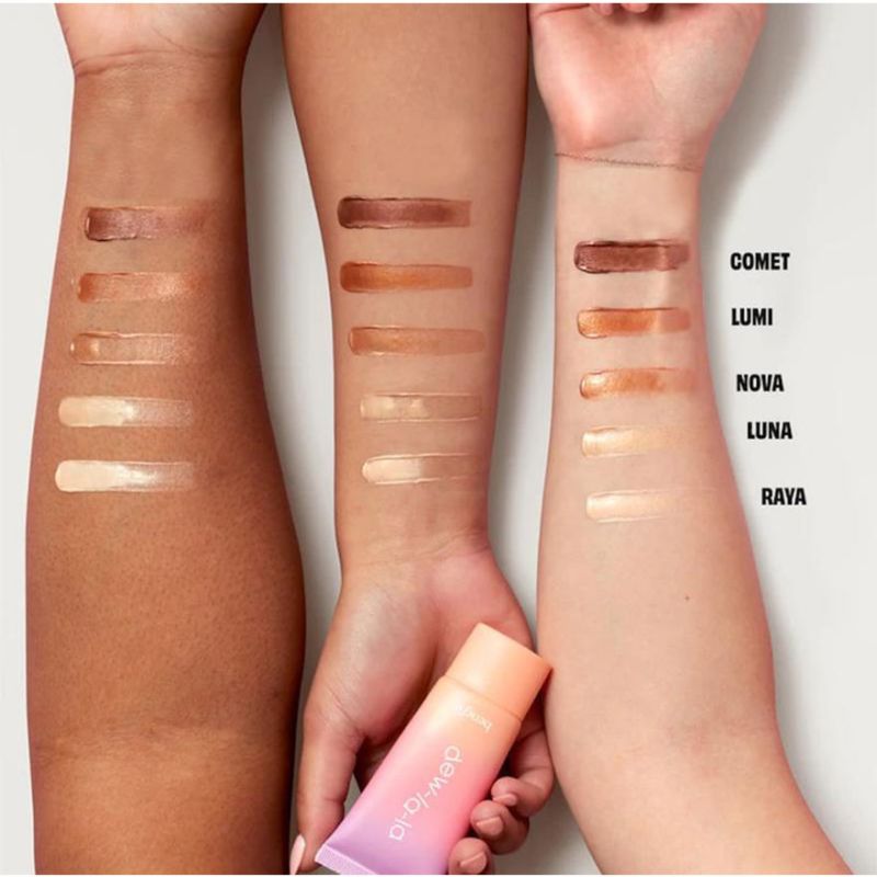 Benefit Cosmetics рідкий хайлайтер Dew La La All Over Glow Liquid Highlighter In Luna, Light Medium, 3 мл