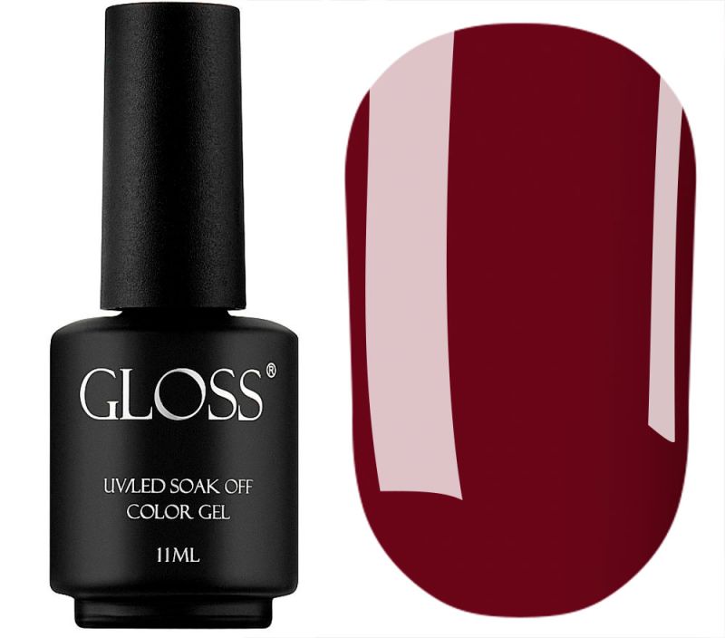 Гель-лак GLOSS 214 (стигла вишня), 11 мл