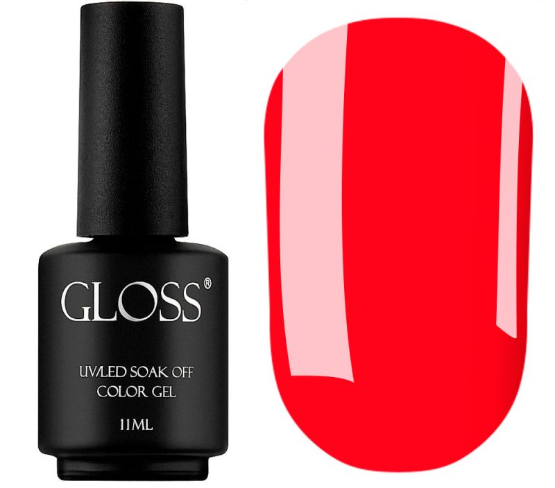 Гель-лак GLOSS 221 (морквяний), 11 мл