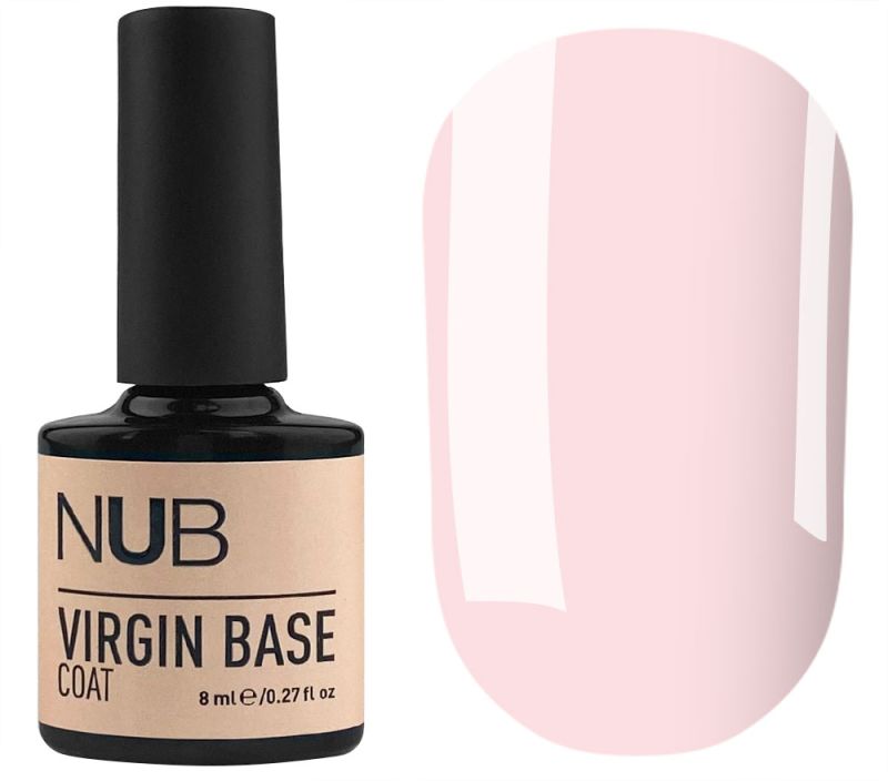 NUB Virgin Base Coat - new generation camouflage rubber base 05 (cold pink), 8 ml