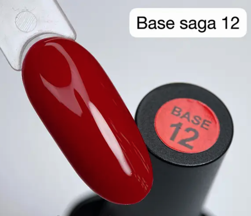 SAGA professional COLOR BASE with brush 12 (red), 9 ml