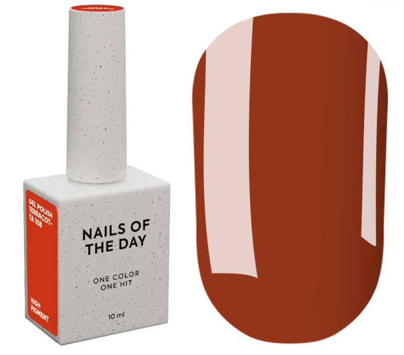 Nails Of The Day Гель-лак для нігтів Terracotta 108, 10 мл