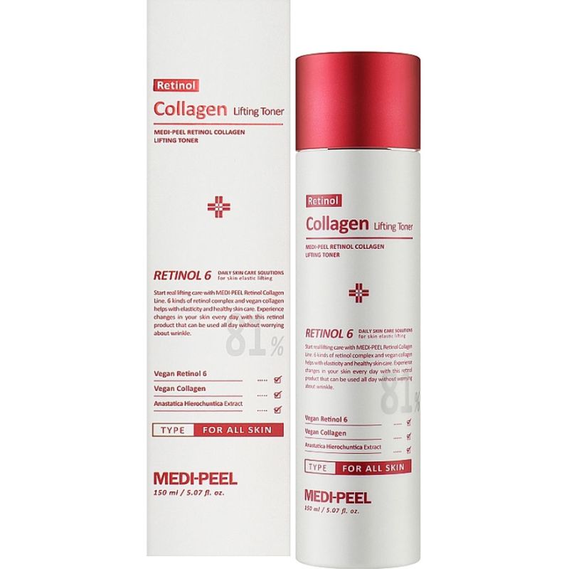 MEDI-PEEL Тонер для лица с ретинолом и коллагеном Retinol Collagen Lifting Toner, 150 мл