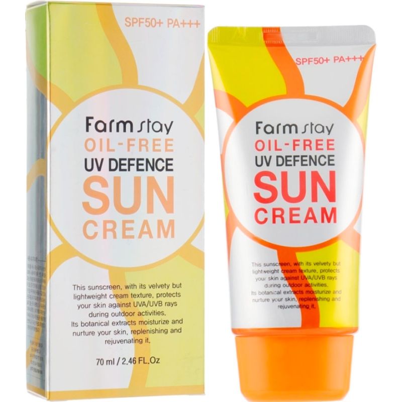 FARM STAY Oil-free UV Defense Sun Cream SPF50 + PA +++ Non-fat sunscreen, 70 ml