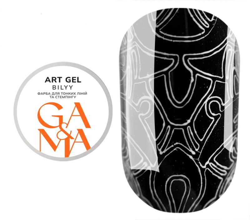 GA&MA Гель-краска Art gel Bilyy, 5 г