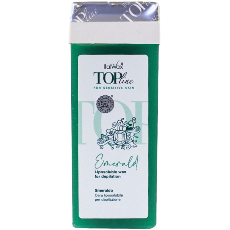 ITALWAX Воск кассетный для депиляции Top Line Изумруд, 100 мл