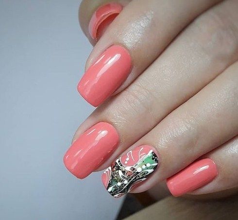 Gel varnish NUB 086 Amsterdam (bright, rich orange-coral, enamel), 8 ml