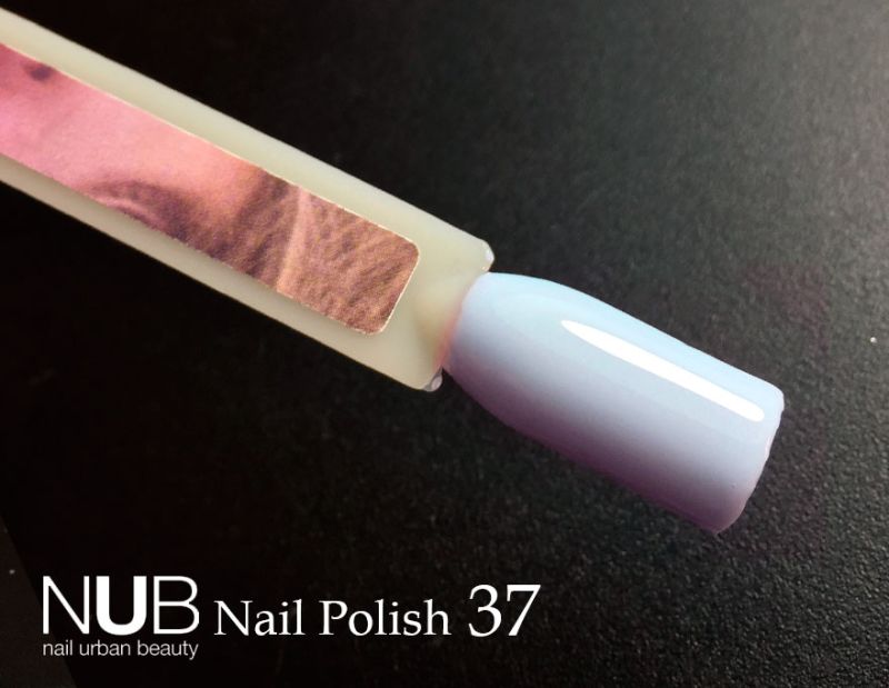 Nail polish NUB 037 Harmonious Mess (pale blue, enamel), 14 ml