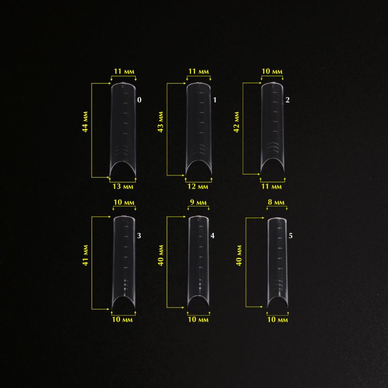 Komilfo Top Nail Forms, Arch - Верхні форми для нарощування, арочні, 120 шт