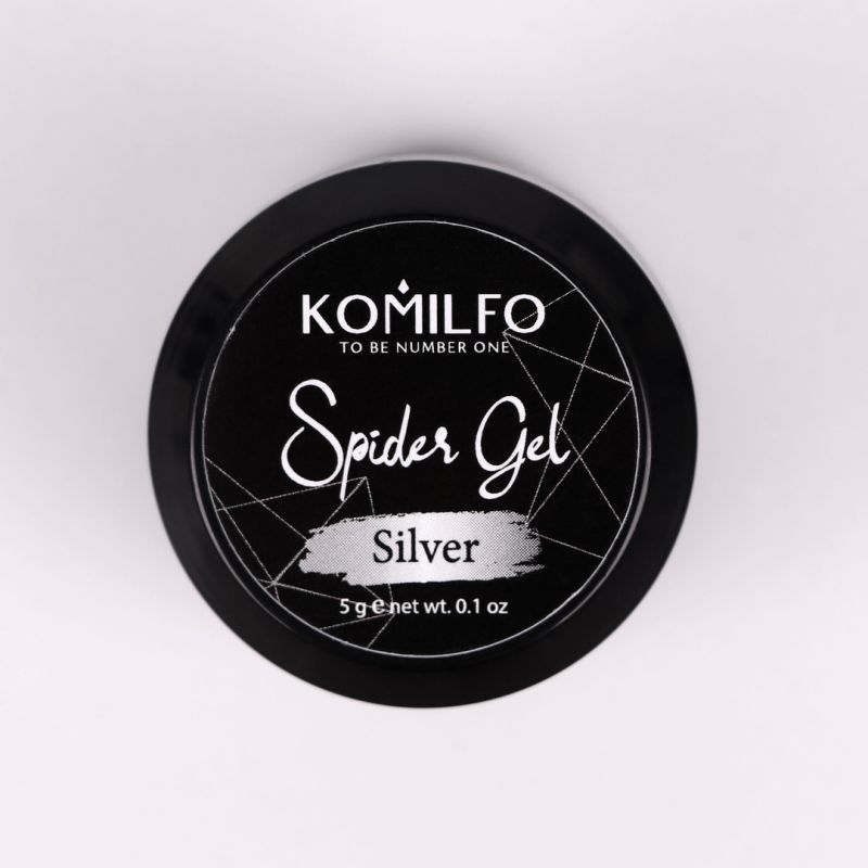 Komilfo Spider Gel Silver, 5 г