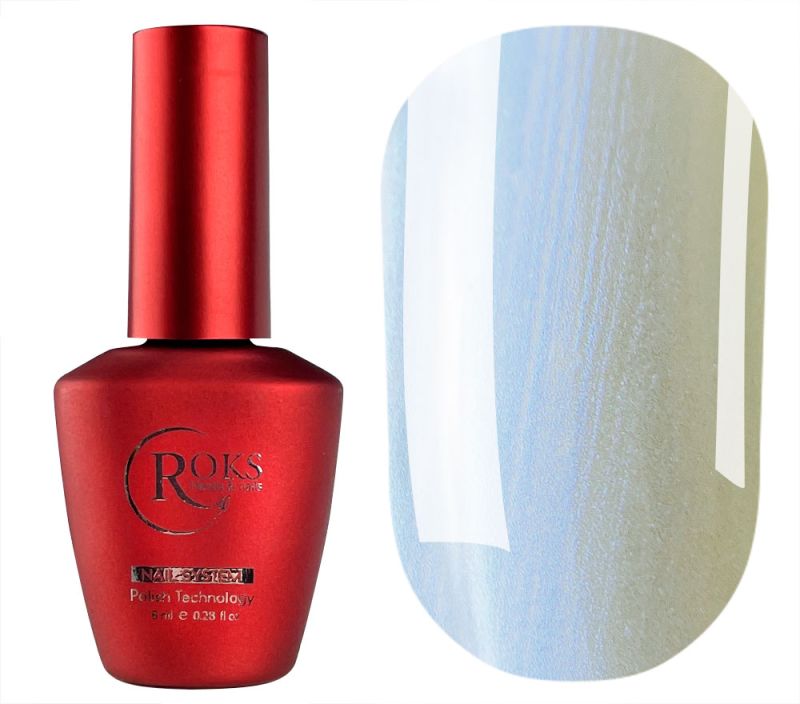 Roks Top for nails Top No. 3 blue pearl, 8 ml