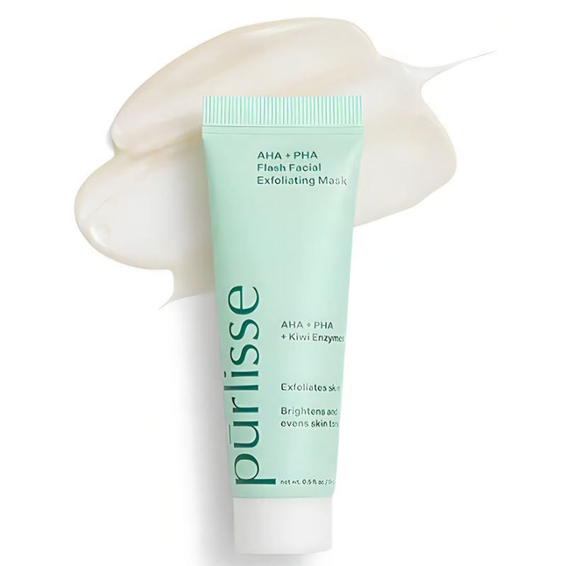 Purlisse Beauty Відлущувальна маска для обличчя Aha + Pha Flash Facial Exfoliating Mask, 15 мл