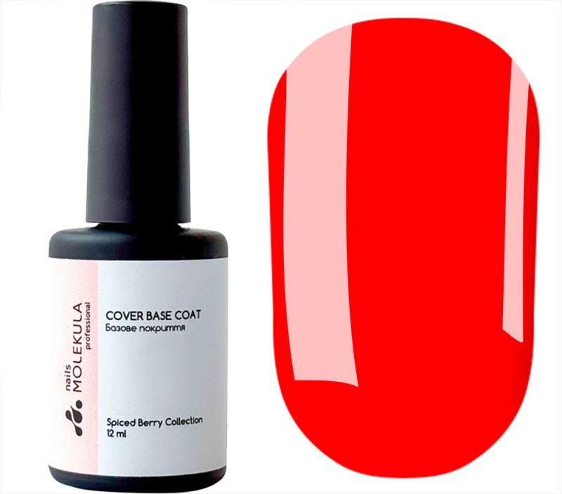 Molekula База для ногтей Spiced Berry Cover Base GOJI BERRIE SP01 (ягоды годжи), 12 мл
