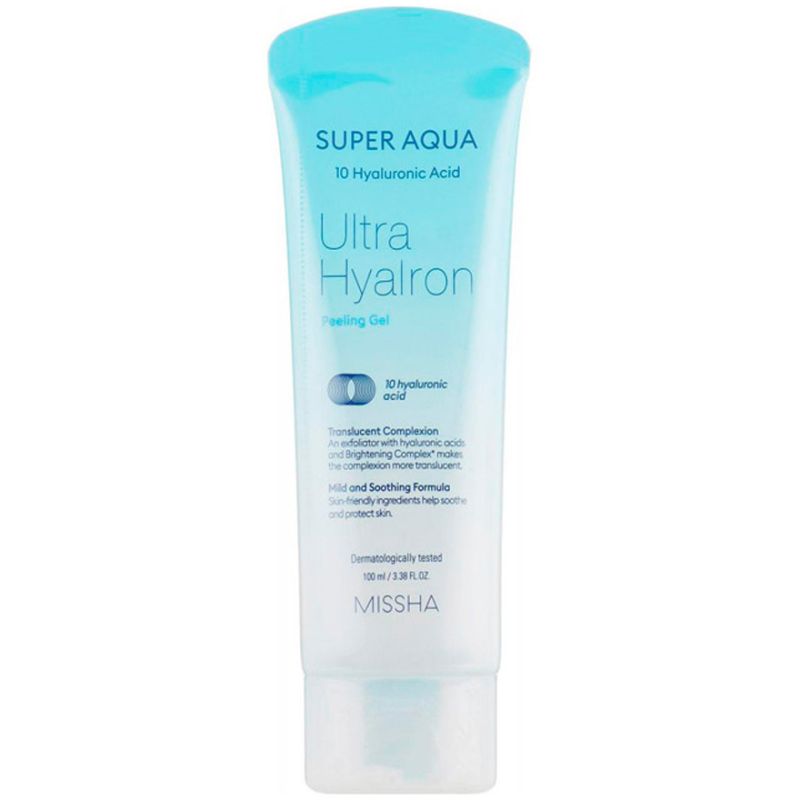 MISSHA Super Aqua Ultra Hyalron Peeling Gel - cleansing facial peeling with hyaluronic acid, 100 ml