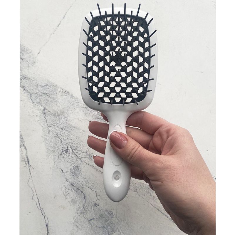 Janeke Superbrush Гребінець для волосся Білий з Чорним