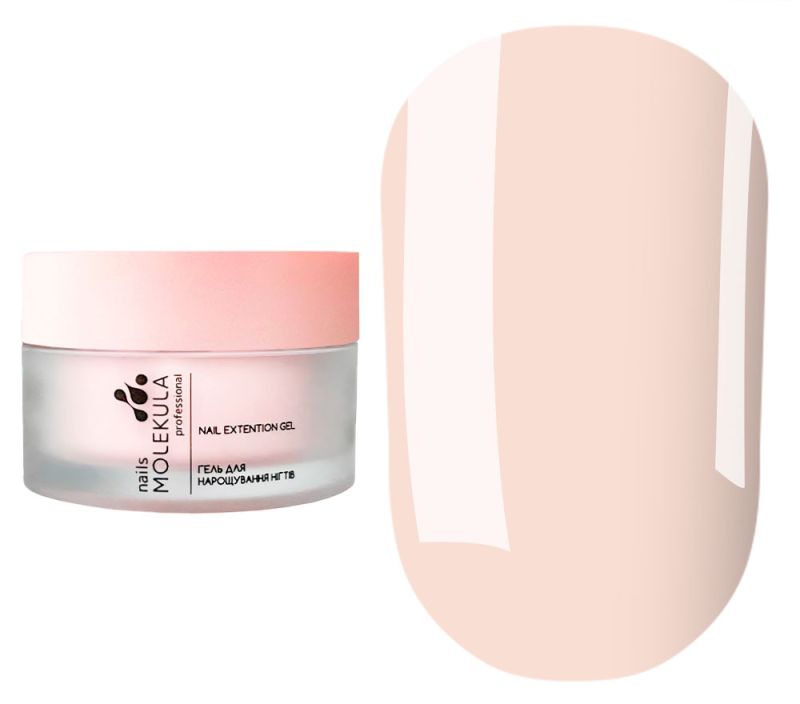 Molekula моделирующий гель Builder gel MOUSSE MB205 SOFT IVORY, 15 мл