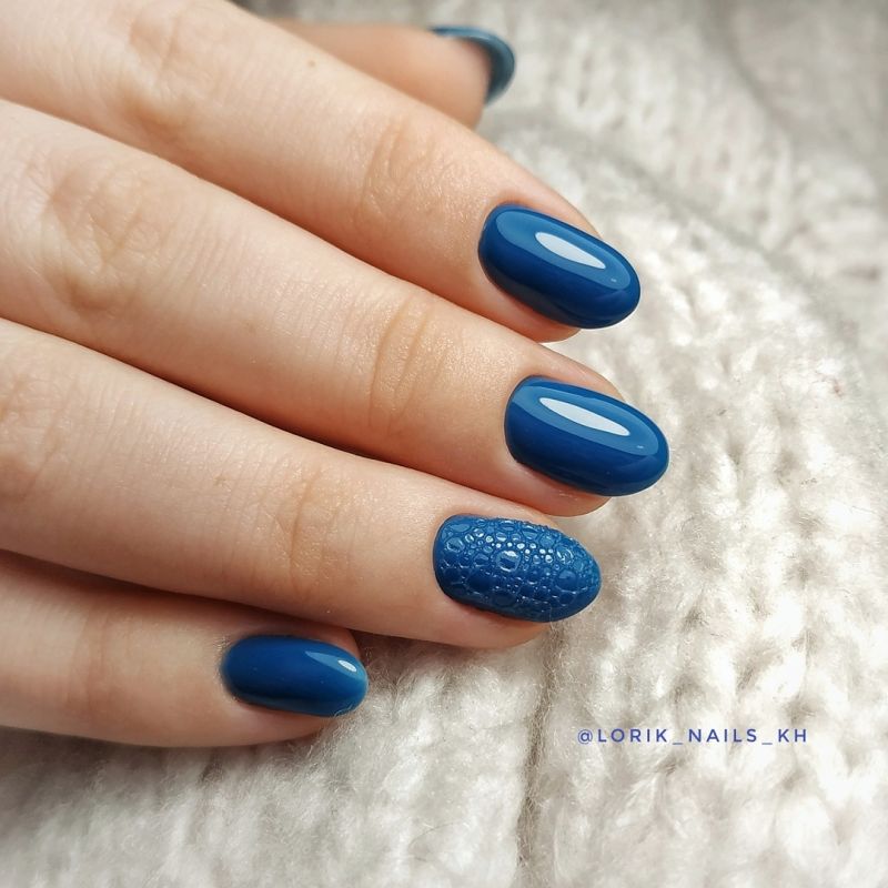Kira Nails gel varnish No. 080 (dark azure, enamel), 6 ml