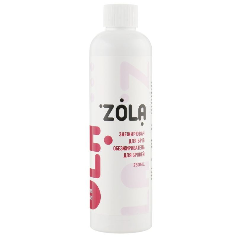Обезжириватель для бровей ZOLA, 250 мл