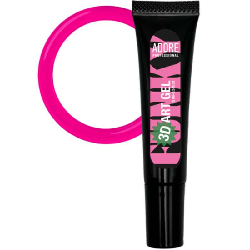 ADORE Professional Gel in a tube for three-dimensional designs 3D Funky Art Gel No. 01, 15 ml