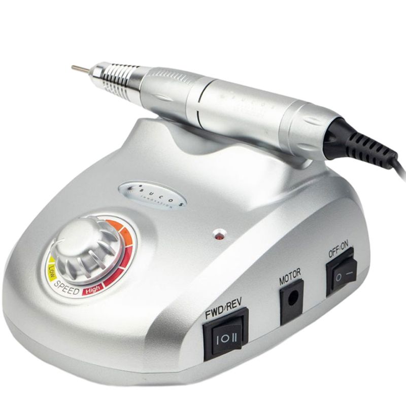 BUCOS Машинка для манікюру ZS-603 Pro Silver Steel (45W/35000 об.), (гарантія 3 місяці)