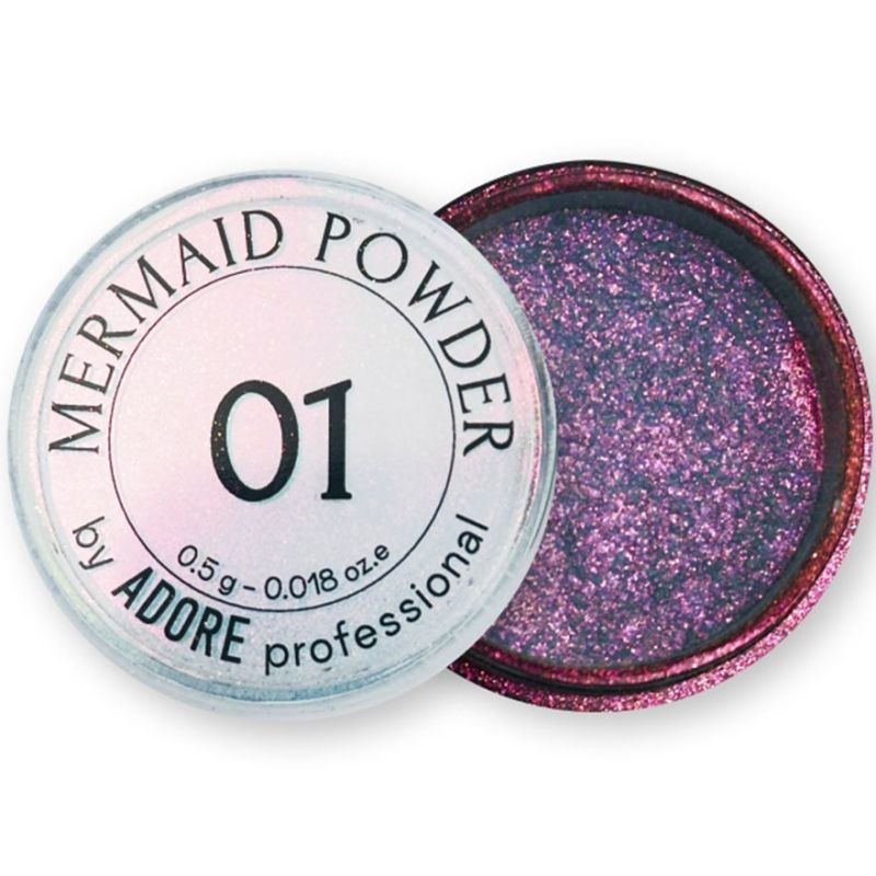 ADORE Professional Пудра для дизайна хром-хамелеон Mermaid Powder №01, 0,5 г