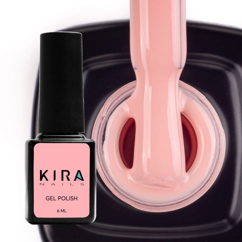 Kira Nails gel varnish No. 013 (light peach-pink, enamel), 6 ml