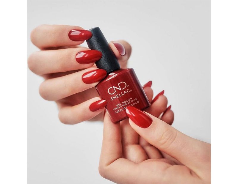 CND Гель-лак для ногтей Shellac Decadence (темно-красный, бордовый, спелая вишня, эмаль), 7,3 мл