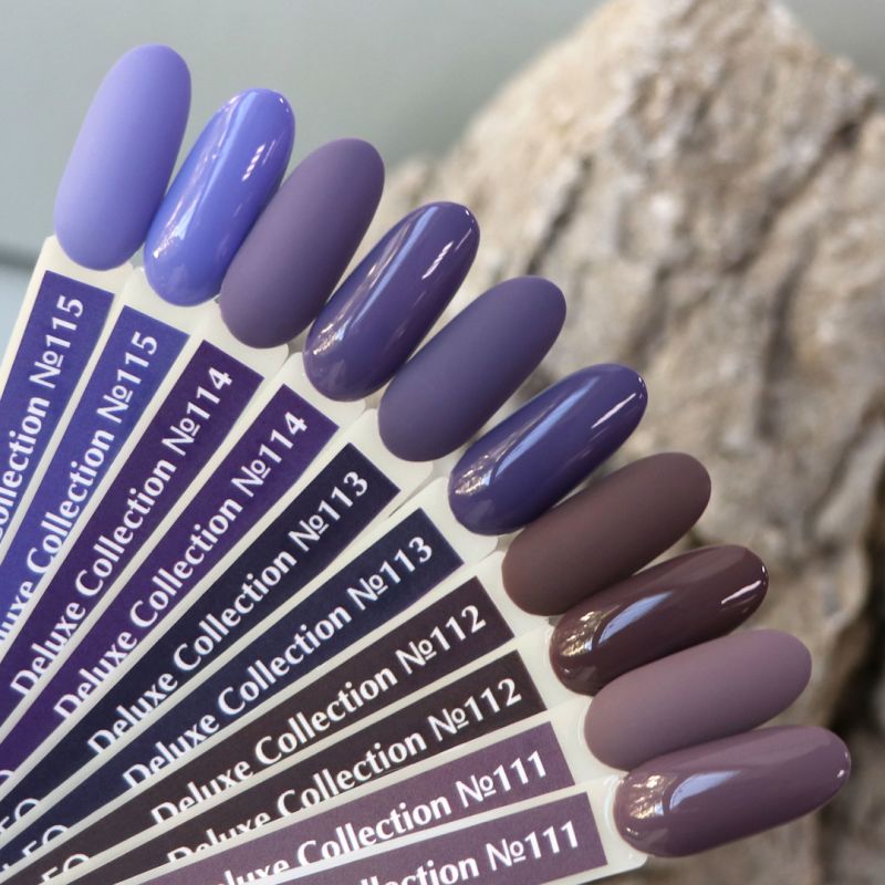 Gel polish Komilfo Deluxe Series D113 (dark, gray-amethyst, enamel), 8 ml.