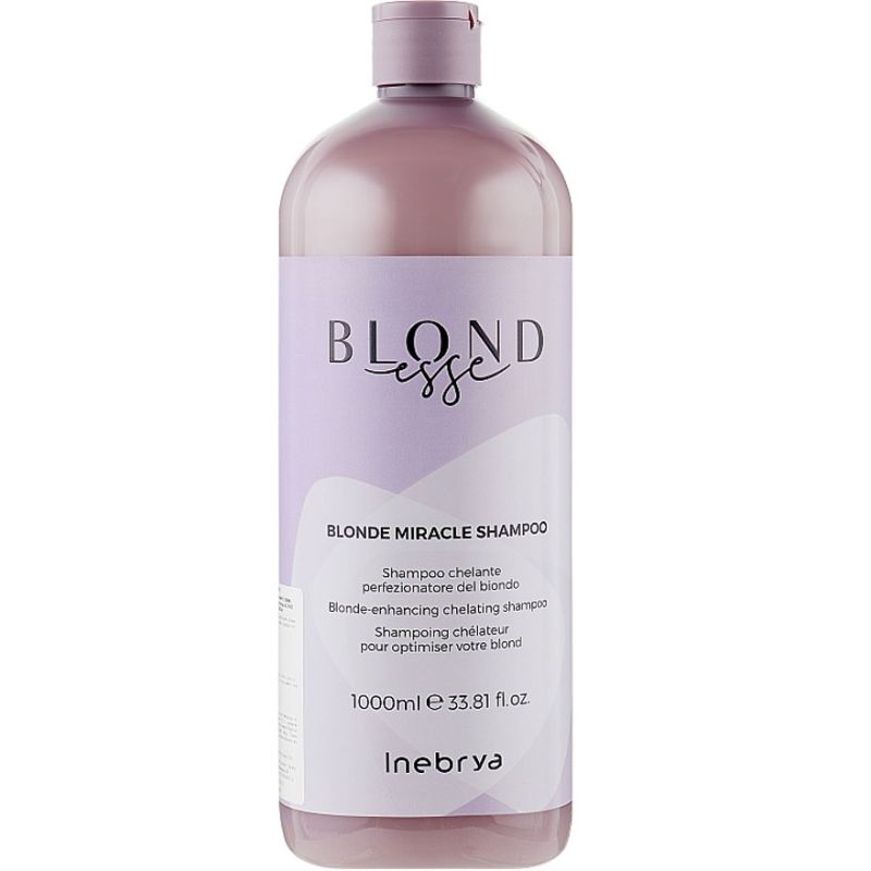 Inebrya Хелатирующий шампунь для блонда Blonde Miracle Shampoo, 1000 мл