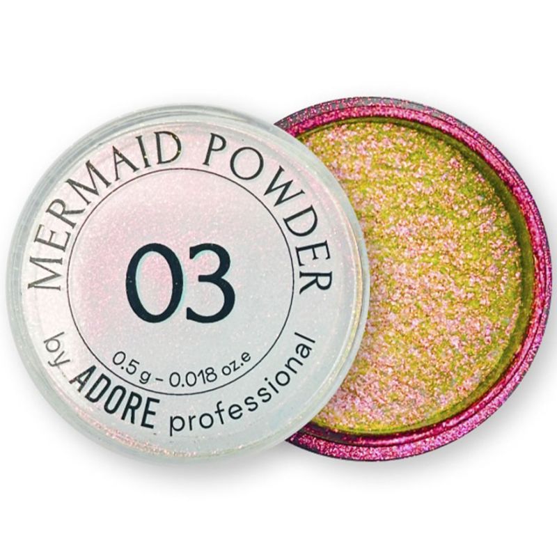 ADORE Professional Пудра для дизайна хром-хамелеон Mermaid Powder №03, 0,5 г