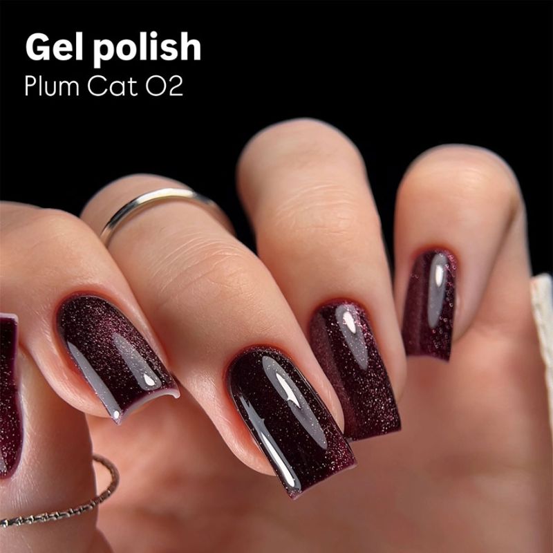 Lukum Гель-лак для ногтей Plum Cat 02, 10 мл