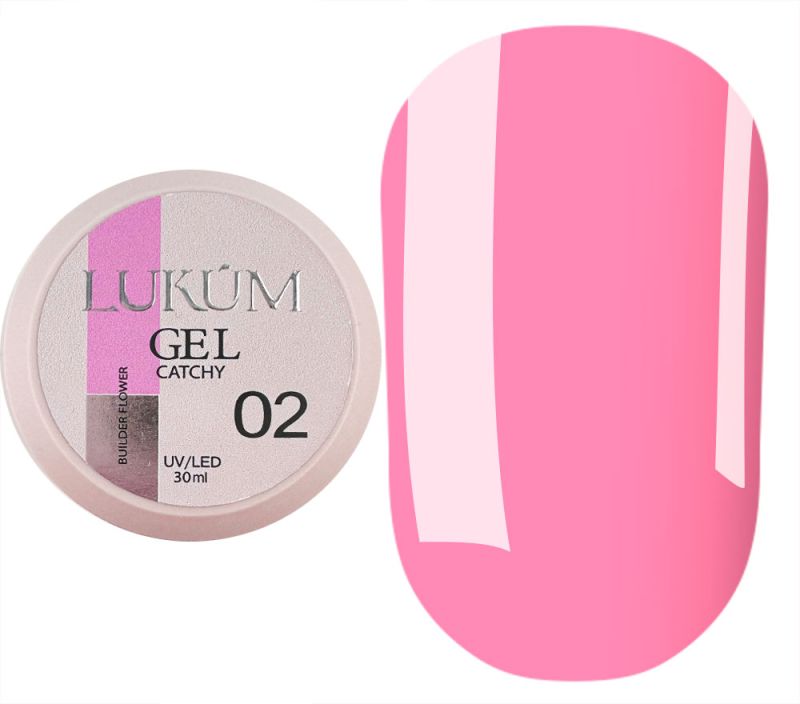 Lukum Гель для ногтей Builder Gel Catchy №02 (Flower), 30 мл
