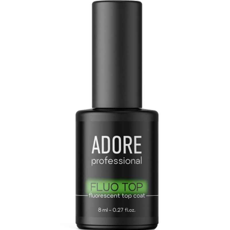 ADORE FLUO TOP - glossy top with lemon fluorescent glow in the dark effect, 8 ml