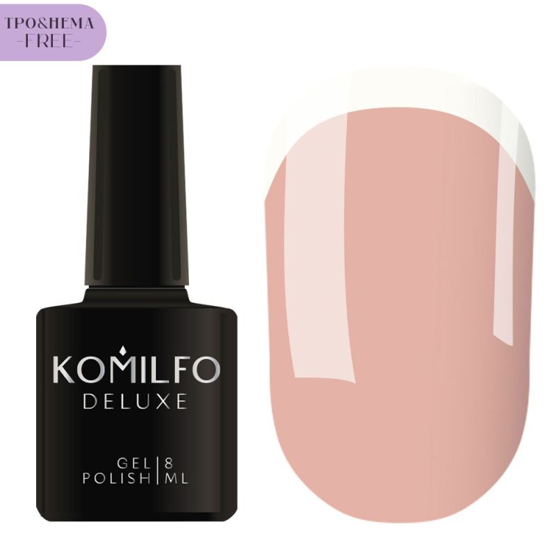 Gel varnish Komilfo DeLuxe Termo C003 (light brown, when heated - bright light green), 8 ml