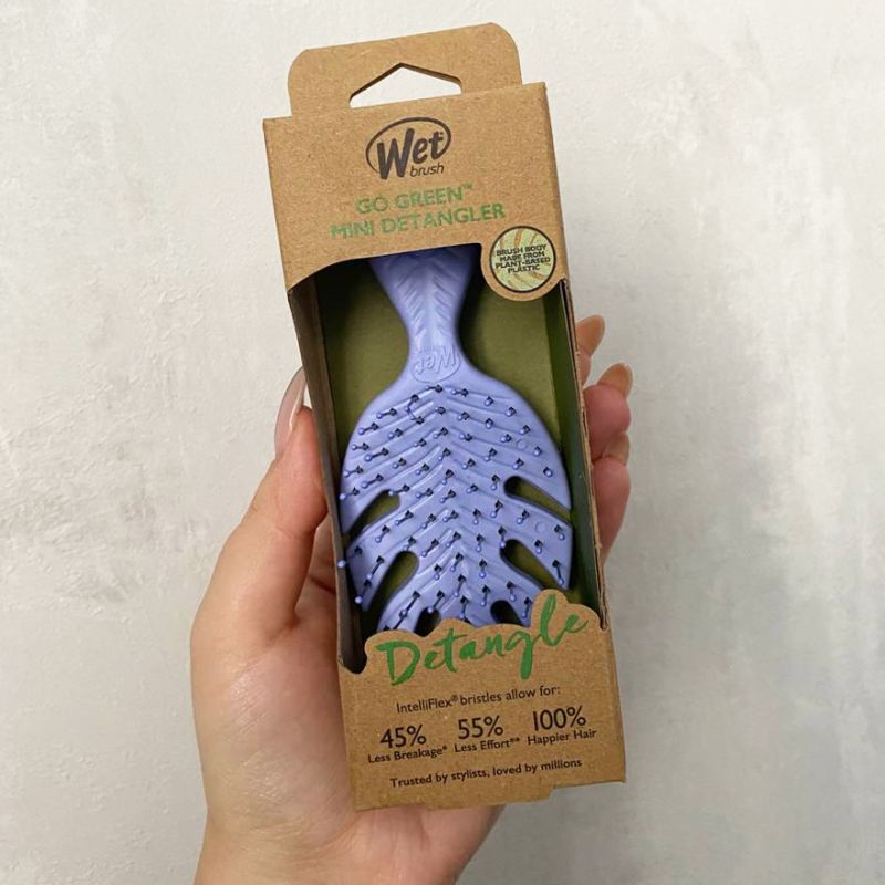 WET BRUSH Hair brush GO GREEN Detangler Mini - Purple